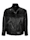 MIAMODA Imitatieleren jasje met grote borstzakken, Zwart