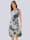 Alba Moda Kleid mit Montagegürtel, Off-white/Schwarz/Beige