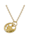 trendor Halskette mit Engel-Taufring Gold auf Silber, Goldfarben