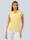Alba Moda Bluse aus plissierter Ware, Gelb