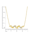 Collier 585/- Gold Zirkonia weiß 45cm Glänzend