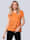 SPORTALM T-Shirt mit Foliendruck in Metallic-Optik, Orange