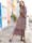 Janet & Joyce Web-Kleid mit Volants, Marineblau