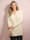 MIAMODA Pullover mit Bändern am V-Ausschnitt, Off-white