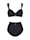 Sunflair Bikini mit transparenten Streifeneinsätzen an den Trägern, Schwarz