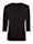 Olsen V-Shirt mit ¾-Ärmeln, Black
