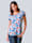 Alba Moda Shirt in schönem Materialmix, Blau/Multicolor