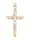 Pendentif "croix" en or jaune 585, Coloris or jaune