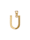 Diemer Gold Buchstaben-Anhänger "U" in Gelbgold 585, Gelbgoldfarben
