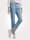 MONA Jeans mit Logostickerei, Hellblau