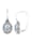Esse Ohrringe in Silber 925 mit Blautopas und Markasit in Silber 925, Silber