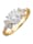 Amara Diamant Damenring mit 23 Brillanten, Weiß