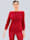 Alba Moda Pullover mit Strukturdessin, Rot