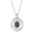 Halskette Labradorit Oval Organic Design 925 Silber