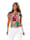AMY VERMONT Blusenshirt mit Blumendruck, Rot/Multicolor
