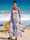 Robe de plage avec partie haute smockée