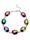 Armband aus Regenbogen-Achat, Multicolor
