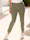 m. collection Hose mit streckender Seitennaht, Khaki