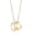 Elli Halskette Layering Zwei Anhänger Organic Figaro 925 Silber, Gold