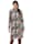 AMY VERMONT Sweatkleid mit schönem Streifen Print, Schwarz/Multicolor