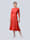 Alba Moda Jersey jurk met dwasdeelnaad, Rood