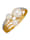 AMY VERMONT Damenring mit Süßwasser-Zuchtperle in Silber 925, Gelbgoldfarben
