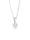 Elli DIAMONDS Halskette Blume Brilliant Diamant (0.12 Ct.) 925 Silber, Silber