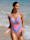 Sunflair Badeanzug mit attraktivem Rückenausschnitt, Pink/Lila