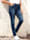 MIAMODA Jeans mit Knittereffekt, Dark blue