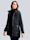 Alba Moda Prešívaná bunda so štýlovým výrazným zipsom, Čierna