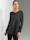 Alba Moda Shirt mit Plissee, Grau/Schwarz