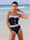 Nuria Ferrer Badeanzug mit Gürtel, Weiß