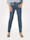 MONA Jeans mit dekorativen Tascheneingriffen, Hellblau/Gelb
