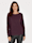 MONA Sweatshirt met grafisch jacquardpatroon, Berry/Zwart/Zilverkleur