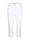MONA Corsaire en jean à broderie de coloris harmonieux, Blanc