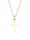 Elli Premium Halskette Kreuz Konfirmation Kommunion Glaube 585 Gelbgold, Gold