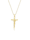 Elli Premium Halskette Kreuz Klassisch Glaube Jesus Kommunion 375 Gelbgold, Gold