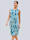 Alba Moda Kleid mit allover Print, Blau