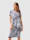 Komplimente Jersey jurk van licht gestructureerd materiaal, Marine/Wit