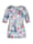 Rabe Shirt mit floralem Allover-Muster und Rundhals, JEANSBLAU