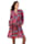 AMY VERMONT Kleid mit allover Ethno-Print, Rot/Pink