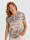 Paola Shirt mit dekorativen Steinchen am Ausschnitt, Taupe/Sand