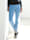 AMY VERMONT Pantalon avec poches cargo, Bleu ciel