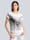 Alba Moda Shirt in attraktivem Materialmix, Weiß/Multicolor