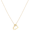 Halskette Herz Verbunden Diamant (0.03Ct) 585 Gelbgold
