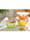 HSP Hanseshopping Lot de 3 saladiers Cucinova en inox avec couvercles fraîcheur, Jaune/Orange/Vert