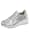 Liva Loop Sneakers med luftig mesh, Silverfärgad