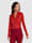 AMY VERMONT Blouse met voorkant van weefstof en achterkant & mouwen van elastische jersey, Rood