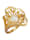 AMY VERMONT Bague en argent 925, avec perle de culture d'eau douce et zirconia, Coloris or jaune