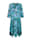 MIAMODA Kleid mit angesagtem Animalprint, Petrol